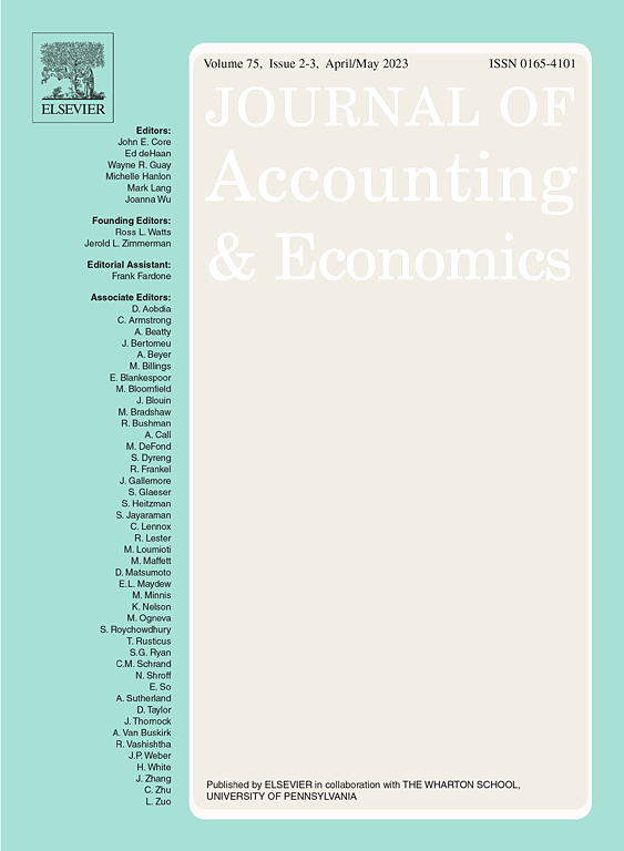 JOURNAL OF ACCOUNTING & ECONOMICS