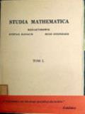 STUDIA MATHEMATICA