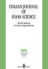 ITALIAN JOURNAL OF FOOD SCIENCE